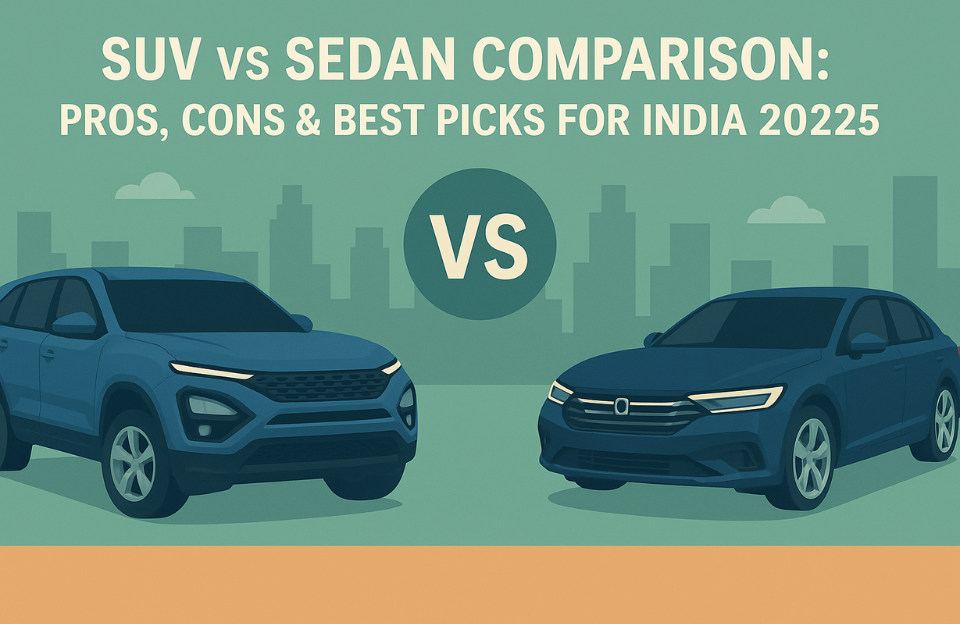 SUV vs Sedan Comparison: Pros, Cons & Best Picks for India 2025